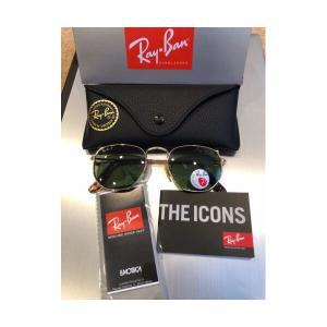 [관부가세포함] Ray-Ban 레이란 Hexagonal RB3548 골드 프레임/그린 G15 편광 선글라스