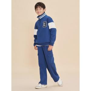 [BEANPOLE KIDS]바서티 하이넥 스 세트 블루(BI4841U09P)