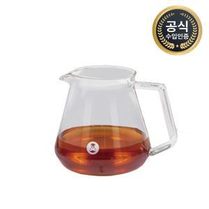 [타임모어] 커피서버 핸드드립 내열유리 저그 눈금 글라스 뚜껑포함 360ml 600ml