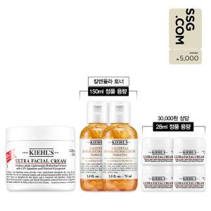 [키엘](강남점)[5천원 상품권][9B] NEW 울트라 훼이셜 크림 4.0세대 125ml 세트 (+28ml 정품용량 증정)