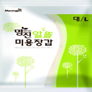 명진 미용장갑 /100개/라텍스/염색장갑/청소/깔깔이