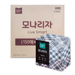 모나리자 각티슈 150매 x 36개 대용량 미용 휴지 화장지 사각 곽 티슈 천연펄프 크리넥스