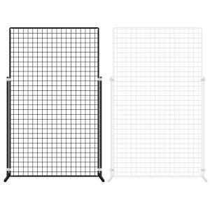 메쉬망 스탠드 진열대 900x1500mm+망다리 1020mm/ 다용도 수납 철망 파티션 높이조절 매장 진열 디피 전시