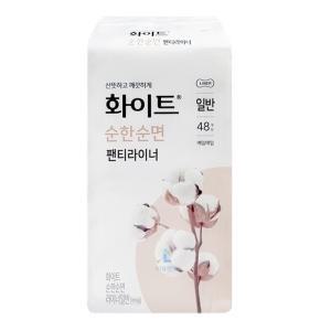 화이트 순한순면 팬티라이너 일반 48Px1팩