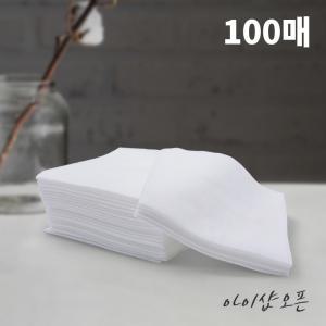 뷰티 클렌징시트 일회용해면 (100매) 일회용 부직포 벌크 리필형