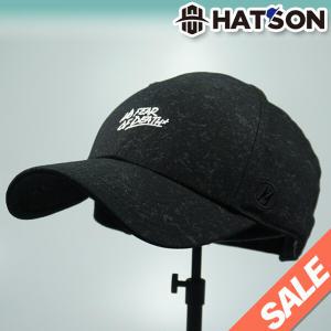 [햇츠온]J0U201BK HatsON 브랜드 남자 여자 무지 심플 레터링 스트랩 스트럭쳐 하드 볼캡 야구 모자 AD