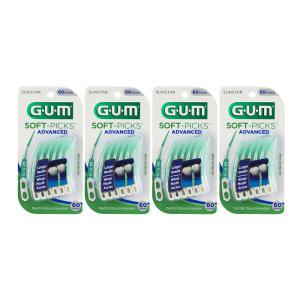 GUM 일회용 치간칫솔 소프트픽 어드밴스드 60개 x 4팩