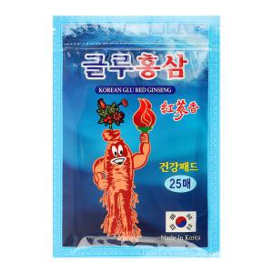 글루 홍삼파스 25매 인삼파스 자석패치