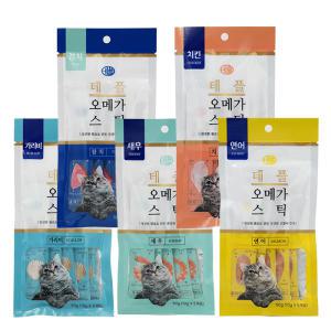 테플 오메가스틱 10g x 5P 고양이 짜먹는간식