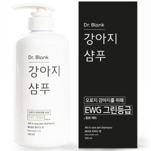 닥터블랭크 강아지 저자극 샴푸 베이비파우더향, 500ml, 1개