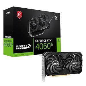 MSI 지포스 RTX 4060 Ti 벤투스 2X 블랙 OC D6 8GB -