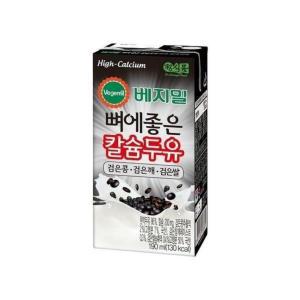 베지밀 뼈에좋은 칼슘 두유 검은콩깨쌀 190mlx96팩