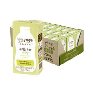 상하목장 유기농 저지방 우유 200ml 24개_MC