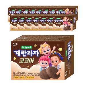 [소비기한 임박] 해태제과  계란과자 베베핀 코코아, 70g, 16개