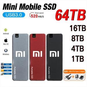 샤오미 휴대용 SSD 외장 하드 드라이브, 노트북용 고속 장치, USB 3.1, C타입 솔리드 스테이트 디스크, 1TB