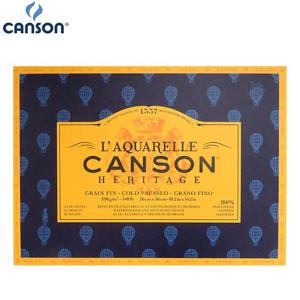 CANSON 캔손 헤리티지 300g 4면제본 수채화전용 스케치북 중목 26x36cm