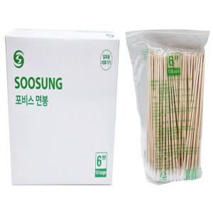 수성 솜면봉 6인치  긴면봉 의료용 100PCS 1팩