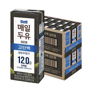 매일두유 검은콩 고단백, 190ml, 24개입, 2개