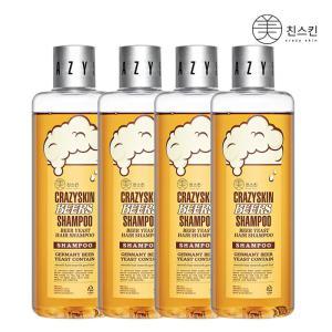 맥주효모 샴푸 300g (4개) + 여행용 파우치 12매