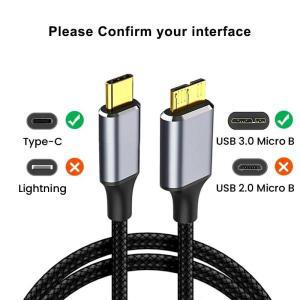 USB 케이블 연결 외장하드선 마이크로 B 타입 C 어댑터 커넥터 외장 하드 드라이브 디스크 3.0 5Gbps