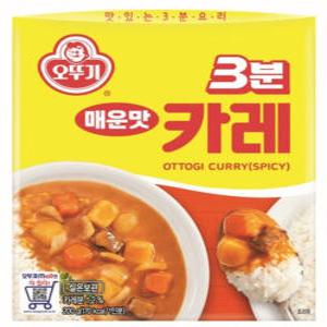 오뚜기 3분 카레 매운맛 200g 24개