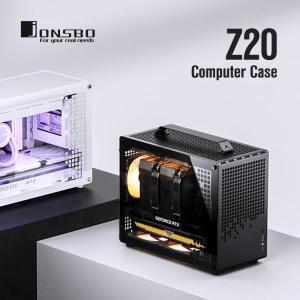 JONSBO Z20 화이트 검은색 MATX 섀시 분리형 핸들 케이스, 공랭식 그래픽 카드, C타입 데스크탑, 작은 공간