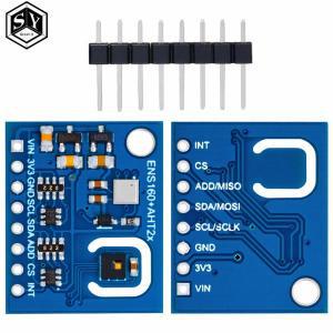 이산화탄소 CO2 TVOC 공기질 및 온도 습도 센서, Arduino용 CCS811 교체, ENS160 + AHT21