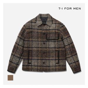 [기타][T.I FORMEN] W BLENDED 체크 코트 익스탠드_M228MCT556M