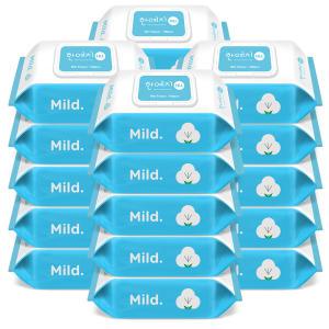한예지 휴마일드 물티슈 캡형 100매 30팩