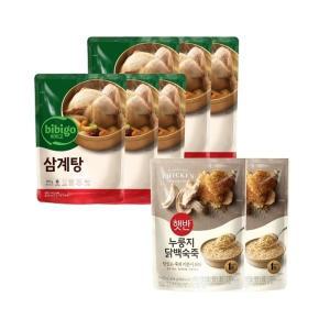 [기타]비비고 삼계탕 800g x6개+누룽지닭백숙죽 420g x2개