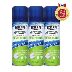 쉬크 쉐이브가드 센서티브 라임폼 220ml X 3개