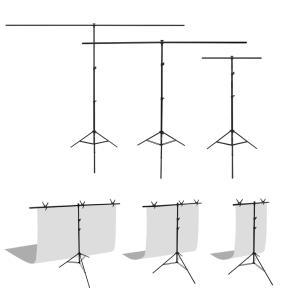 T자 촬영용 배경천 배경지 거치대 크로마키 스크린 스탠드