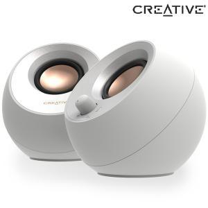 Creative PEBBLE V3 블루투스 5.0 PC 스피커 (화이트)