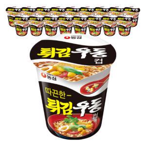 농심 튀김우동컵, 62g, 18개