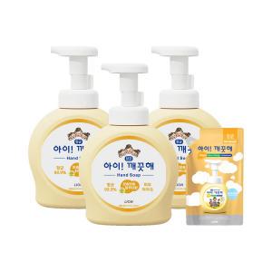 아이깨끗해 핸드워시 용기, 순, 490ml, 3개 + 리필, 200ml, 1개