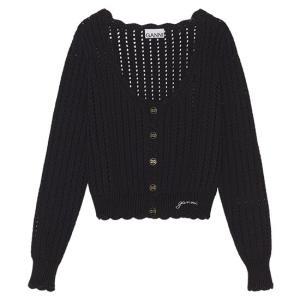 레이스 로우 O-NECK 가디건 K1882 099 BLACK [GNC092]