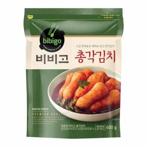 CJ [엄마맛집]비비고 총각김치 400g 아삭아삭 시원한맛 건강한 집밥 간단한끼 가을식재료