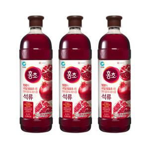 청정원 홍초 석류1.5L x 3병