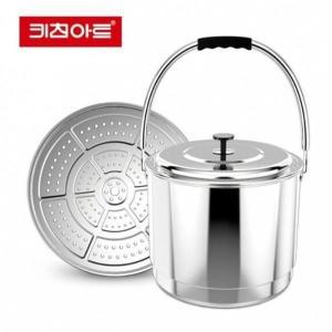 [신세계몰]키친아트 지벤 스텐 들통 30cm 찜통 곰솥 빨래솥