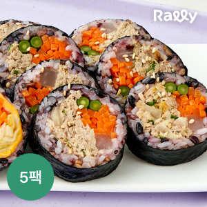 [랠리] 흑미곤약김밥 묵은지참치마요 220g 5팩