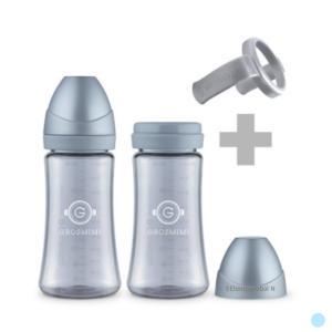 그로미미 PPSU 아기 젖병 트윈팩 실버 300ml 추천