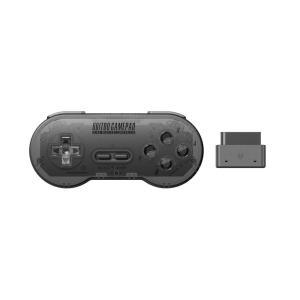 게임 컨트롤러 패드 8Bitdo SN30 오리지널 SNES/SFC 시스템용 2.4G 무선 게임패드 투명 에디션