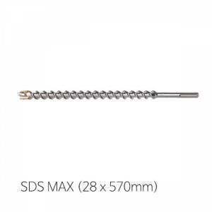 PK 4날 SDS MAX 28mm x 570mm 비트 텅스텐카바이드팁