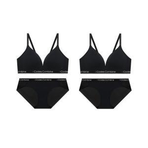 [매장정품] 코데즈컴바인 CODES COMBINE INNERWEAR [2PACK] 컴포트 푸쉬 브라 팬티 세트