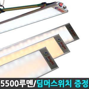 브라이트2in1 전기식 캠핑랜턴 5500루멘 전구색+형광등색 캠핑용품 타프메인등 작업등 낙시