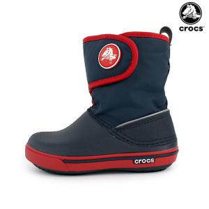 크록밴드 2.5 거스트 부츠 키즈 네이비/레드 (CROCS CROCBAND 2.5 GUST BOOT K)