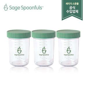 [세이지스푼풀]NEW 유리 240ml 3P/유리 이유식용기/이유식식기/이유식 보관용