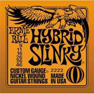 Ernie Ball 2222 어니볼 Hybrid slinky 니켈(009)기타줄 009-046