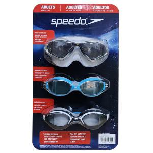 SPEEDO 스피도 성인용 물안경 3개입 수경 코스트코