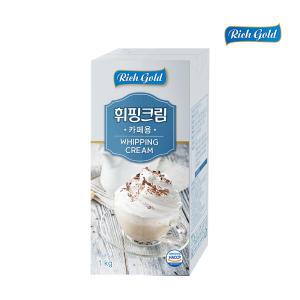 (주)동서 리치골드 휘핑크림 카페용 1kg × 12개